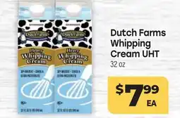 Tony’s Fresh Market Dutch Farms Whipping Cream UHT offer