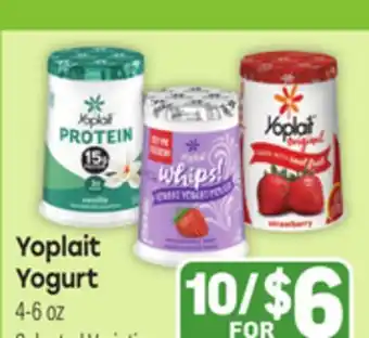 Tony’s Fresh Market Yoplait Yogurt offer
