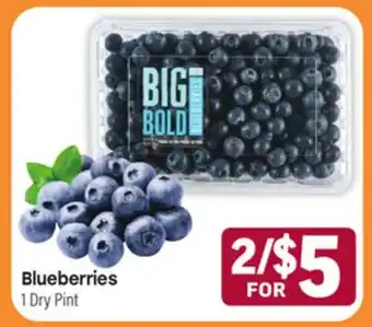Tony’s Fresh Market Blueberries offer