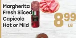 Tony’s Fresh Market Margherita Fresh Sliced Capicola Hot or Mild offer
