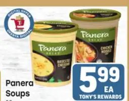 Tony’s Fresh Market Panera Soups offer