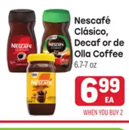 Tony’s Fresh Market Nescafé Clásico, Decaf or de Olla Coffee offer