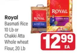Tony’s Fresh Market Royal Basmati Rice 10Lb or Chakki Atta Flour, 20Lb offer