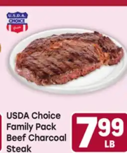 Tony’s Fresh Market USDA Choice Family Pack Beef Charcoal Steak offer