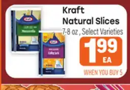 Tony’s Fresh Market Kraft Natural Slices offer