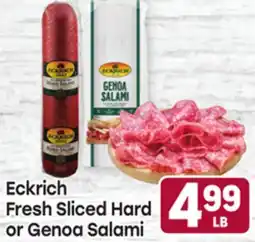 Tony’s Fresh Market Eckrich Fresh Sliced Hard or Genoa Salami offer