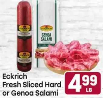 Tony’s Fresh Market Eckrich Fresh Sliced Hard or Genoa Salami offer