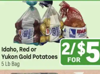 Tony’s Fresh Market Idaho, Red or Yukon Gold Potatoes offer