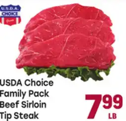 Tony’s Fresh Market USDA Choice Family Pack Beef Sirloin Tip Steak offer