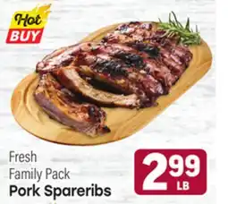 Tony’s Fresh Market Pork Spareribs offer