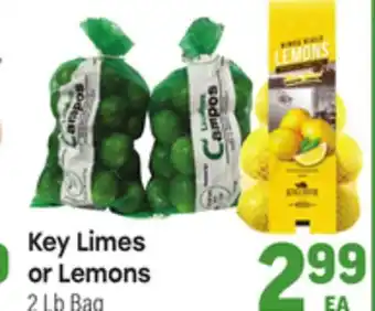 Tony’s Fresh Market Key Limes or Lemons offer