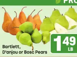 Tony’s Fresh Market Bartlett, D'anjou or Bosc Pears offer