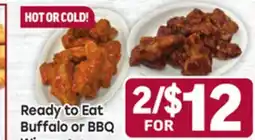 Tony’s Fresh Market Ready to Eat Buffalo or BBQ Wings offer