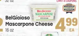 Tony’s Fresh Market BelGioioso Mascarpone Cheese offer