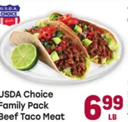 Tony’s Fresh Market USDA Choice Family Pack Beef Taco Meat offer