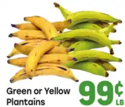 Tony’s Fresh Market Green or Yellow Plantains offer
