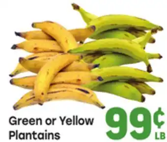 Tony’s Fresh Market Green or Yellow Plantains offer