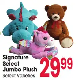 Jewel-Osco Signature Select Jumbo Plush offer