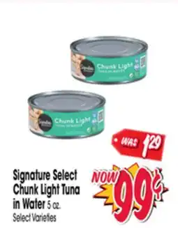 Jewel-Osco Signature Select Chunk Light Tuna in Water offer