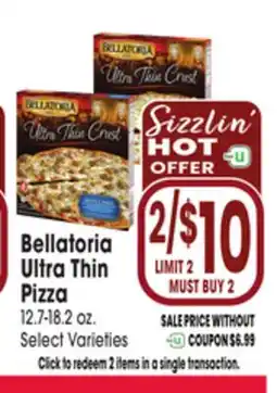 Jewel-Osco Bellatoria Ultra Thin Pizza offer
