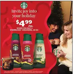 Jewel-Osco STARBUCKS CREAMERS offer
