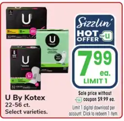 Jewel-Osco U By Kotex offer