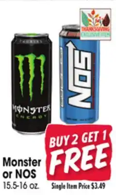 Jewel-Osco Monster or NOS offer
