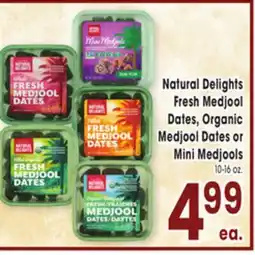 Jewel-Osco Natural Delights Fresh Medjool Dates, Organic Medjool Dates or Mini Medjools offer