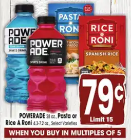 Jewel-Osco POWERADE 28 oz., 28 oz., Pasta or Pasta or Rice A Roni offer