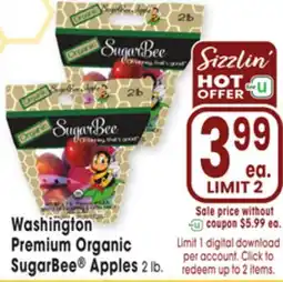 Jewel-Osco Washington Premium Organic SugarBee Apples offer