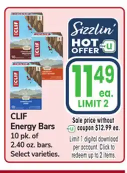 Jewel-Osco CLIF Energy Bars offer