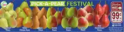 Jewel-Osco Bartlett Pears, Green D'Anjou Pears, Bosc Pears, Forelle Pears, Seckel Pears, Comice Pears offer