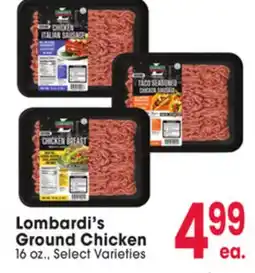 Jewel-Osco Lombardi's Ground Chicken offer
