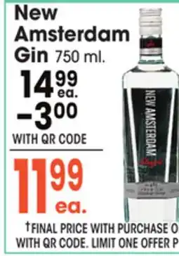 Jewel-Osco New Amsterdam Gin offer