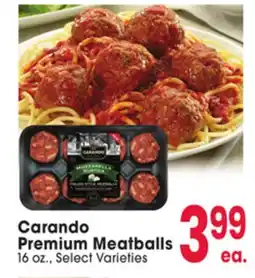 Jewel-Osco Carando Premium Meatballs offer