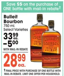 Jewel-Osco Bulleit Bourbon offer