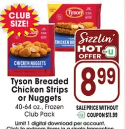 Jewel-Osco Tyson Breaded Chicken Strips offer