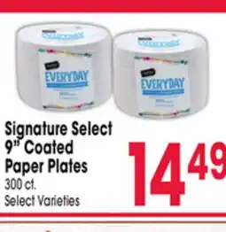 Jewel-Osco Signature Select 9 Coated Paper Plates offer