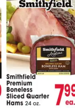 Jewel-Osco Smithfield Premium Boneless Sliced Quarter Hams offer