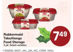 Jewel-Osco Rubbermaid TakeAlongs Food Storage offer