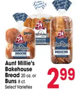 Jewel-Osco Aunt Millie's Bakehouse Bread 20 oz. or Buns 8 ct offer