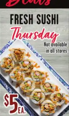 Jewel-Osco FRESH SUSHI offer
