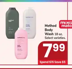 Jewel-Osco Method Body Wash offer