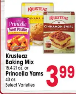 Jewel-Osco Krusteaz Baking Mix 15.4-21 oz. or Princella Yams 40 oz offer