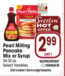 Jewel-Osco Pearl Milling Pancake Mix or Syrup offer