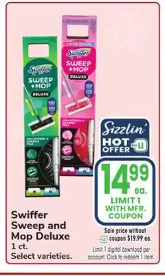 Jewel-Osco Swiffer Sweep and Mop Deluxe offer