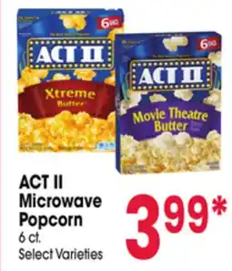 Jewel-Osco ACT II Microwave Popcorn offer