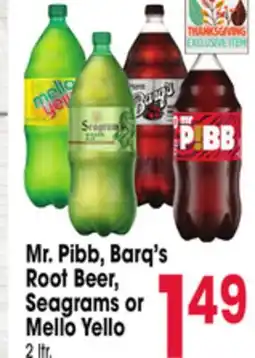 Jewel-Osco Mr. Pibb, Barq's Root Beer, Seagrams or Mello Yello offer