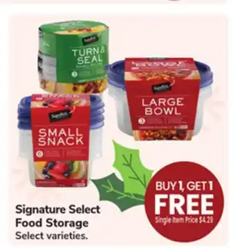 Jewel-Osco Signature Select Food Storage offer