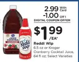 Kroger Reddi-Wip offer